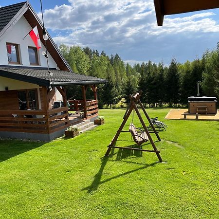 Domek Z Kominkiem Nad Jeziorem Z Jacuzzi Ogrodowym Sumowo  Exterior photo